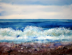 crashing waves watercolor adventures paint