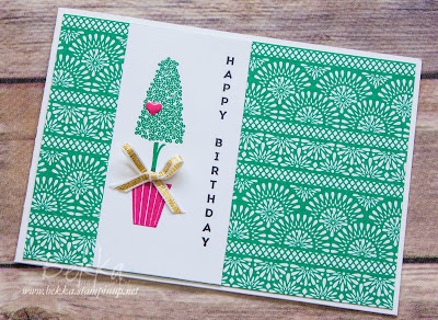 Bright and Cheerful Birthday Card Featuring The Vertical Greetings Stamp Set from Stampin' Up! UK.  Buy Stampin' Up! UK products here