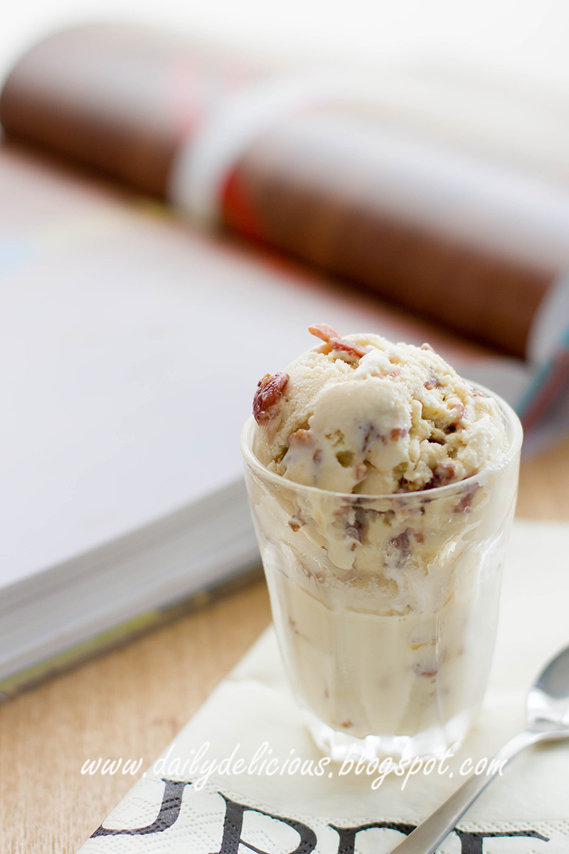 dailydelicious thai Candied Bacon Maple Ice Cream