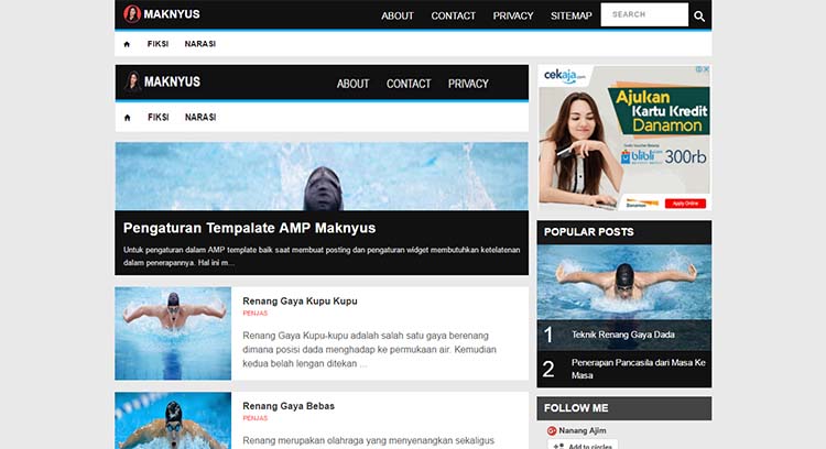 Free Blogger Template AMP - Maknyus