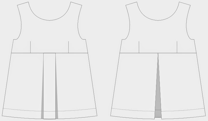 Imaginesque: Sewing: Adding a Pleat to the Top Pattern