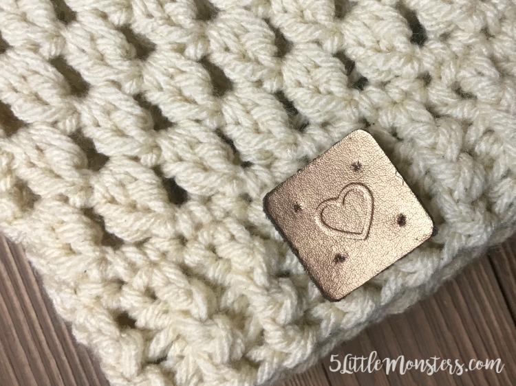 5 Little Monsters: Embossed Leather Tags