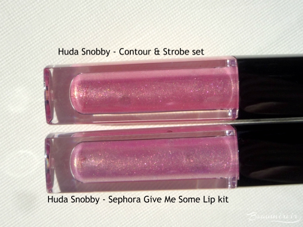Huda Snobby Contour & Strobe vs Sephora Give Me Some New Lip Kit