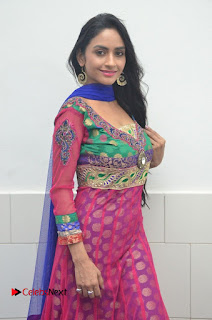 Actress Pooja Sri Pictures in Salwar Kameez at Cottage Craft Mela  0034