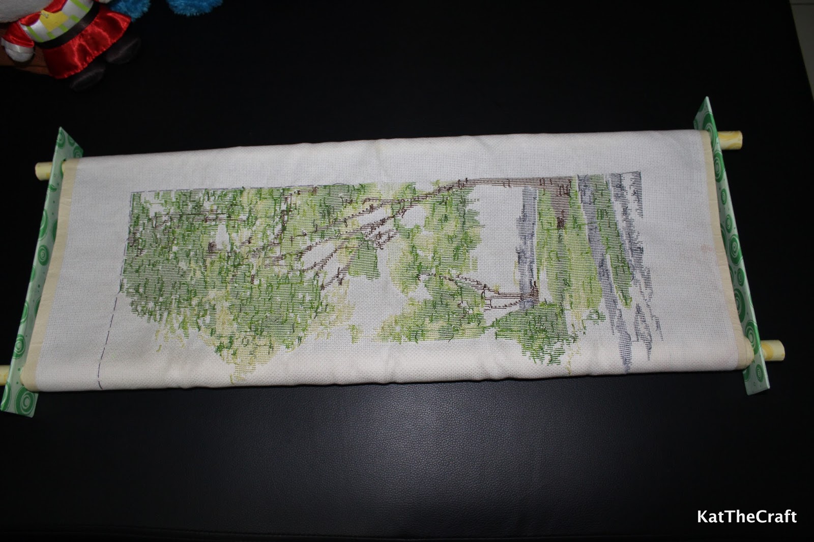 So Many Things to Do, So Little Time DIY Cross Stitch Scroll Frame