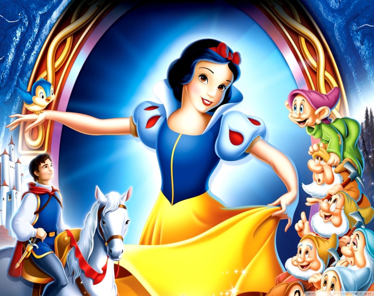 Snow White Cartoon Desktop