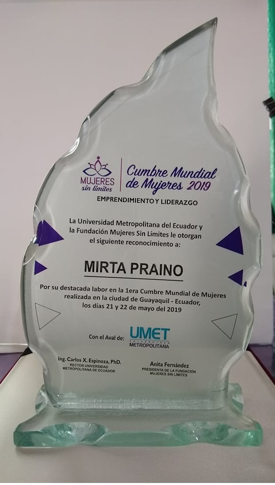 Reconocimiento, Universidad Metropolitana del Ecuador y Fundacion Mujeres Sin Limites