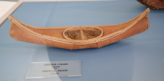 model bark canoe with full decks