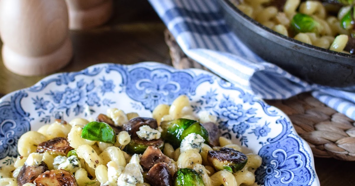 Brussels Sprouts, Blue Cheese and Chestnut Pasta Katiecakes