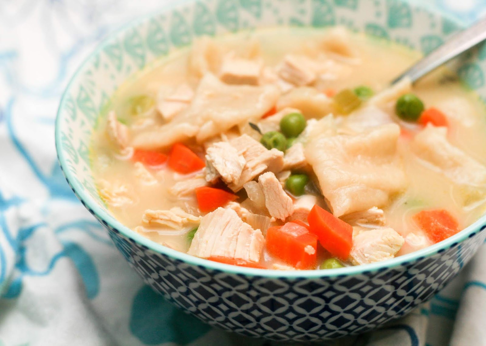 Creamy Turkey Dumpling Soup Coconut & Lime