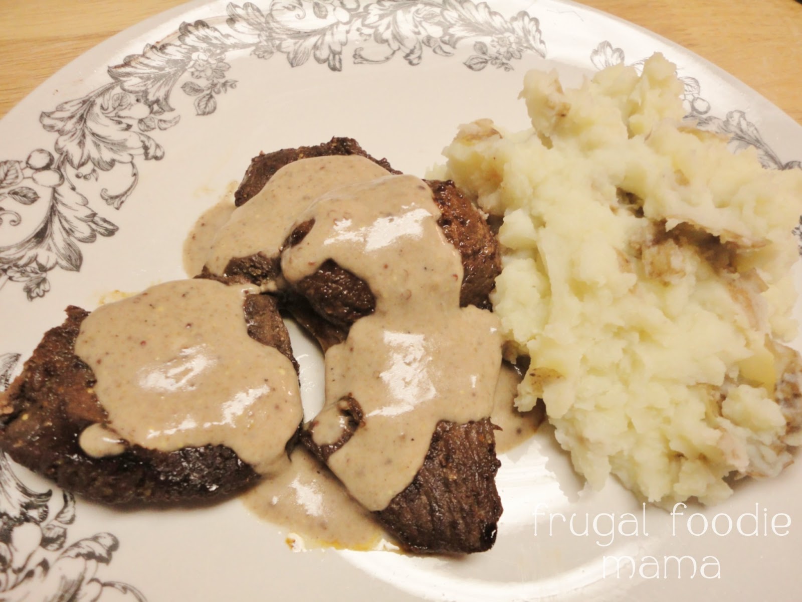 Frugal Foodie Mama Red Wine Marinated Venison with a Red Wine Cream Sauce
