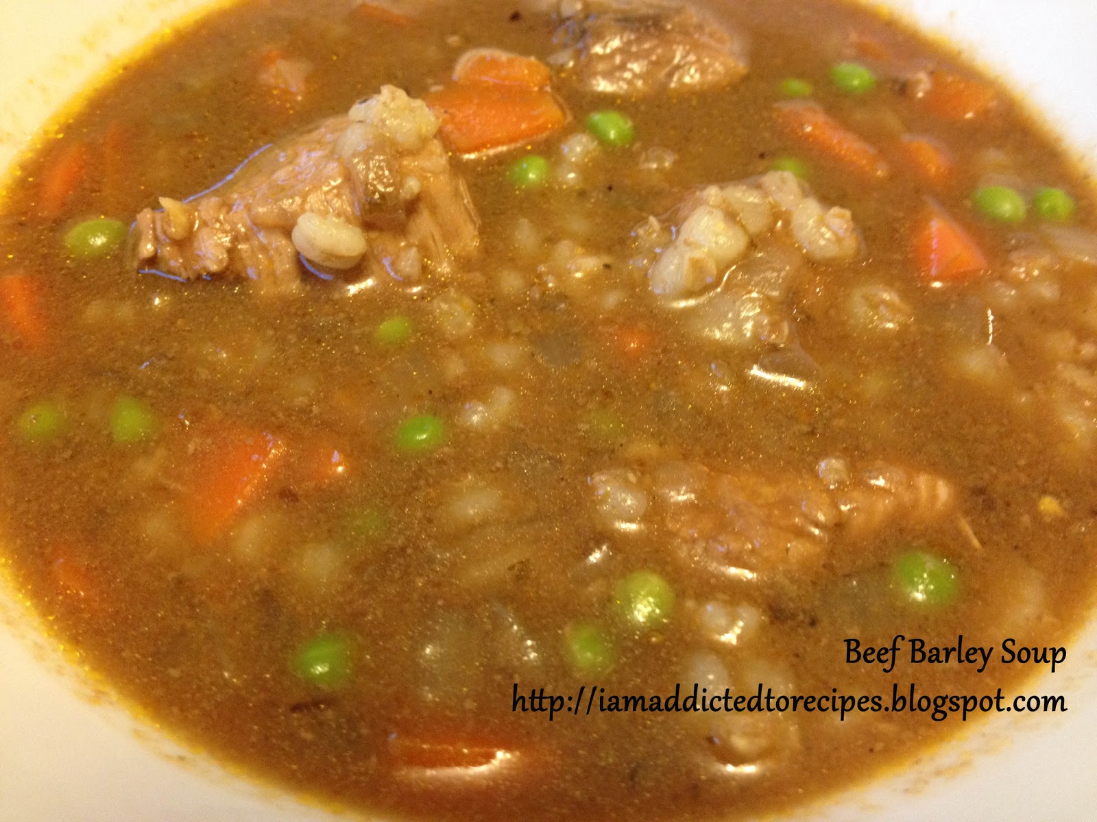 Addicted to Recipes Beef Barley Soup Slow Cooker Thursday