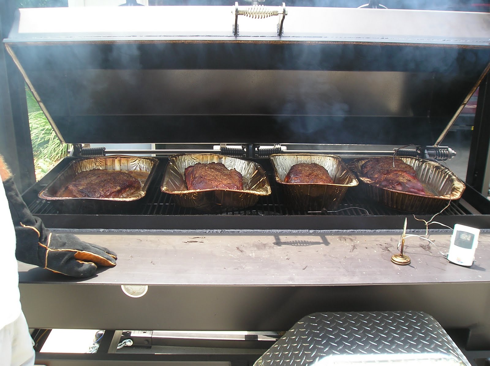 Mike's Knot Just Ribs Onsite Mobile BBQ Catering Mobile Smokers for