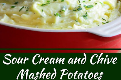 Sour Cream and Chive Mashed Potatoes #christmas #appetizer