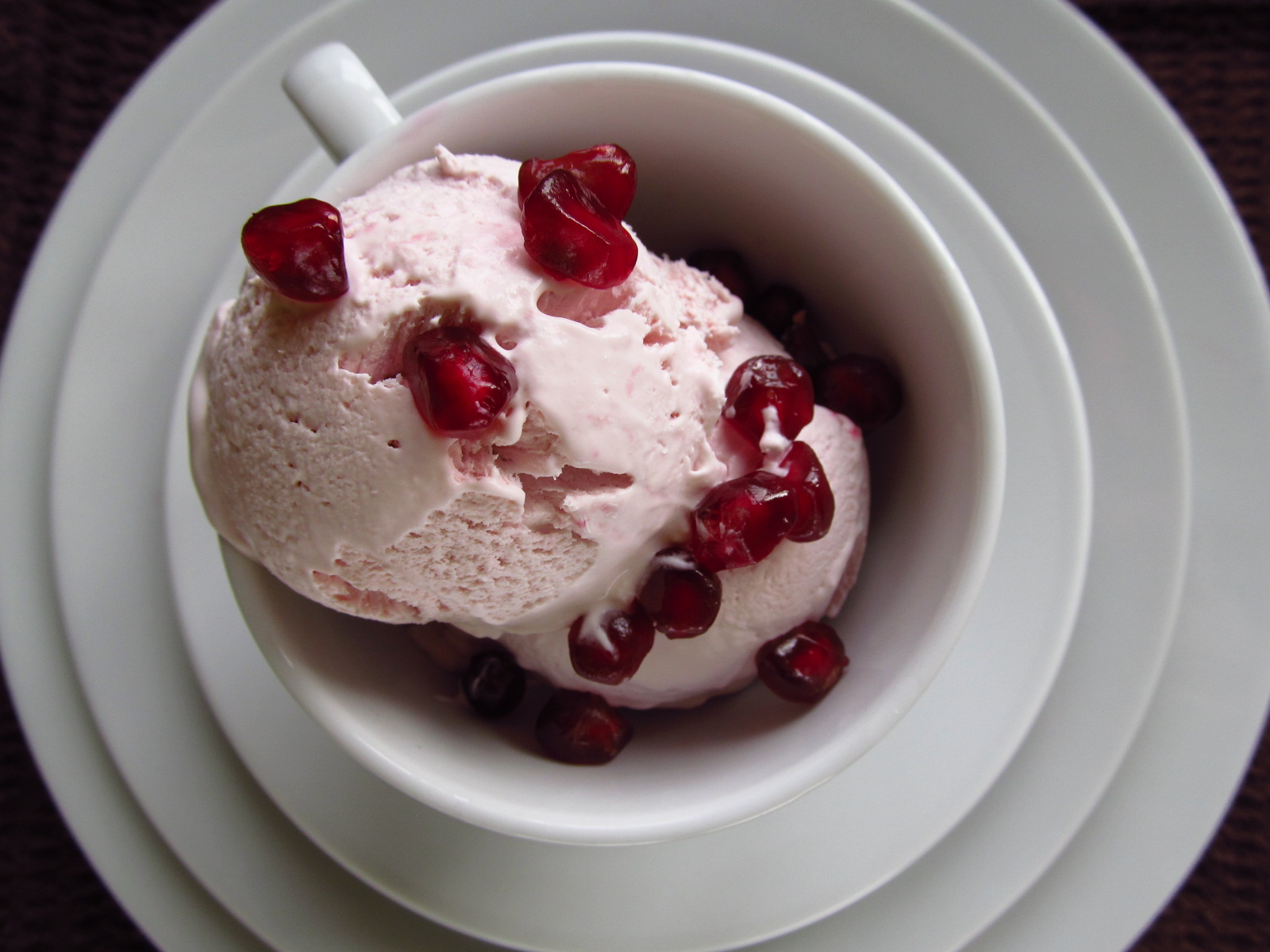 Good Food, Shared Nigella's No Churn Pomegranate Ice Cream