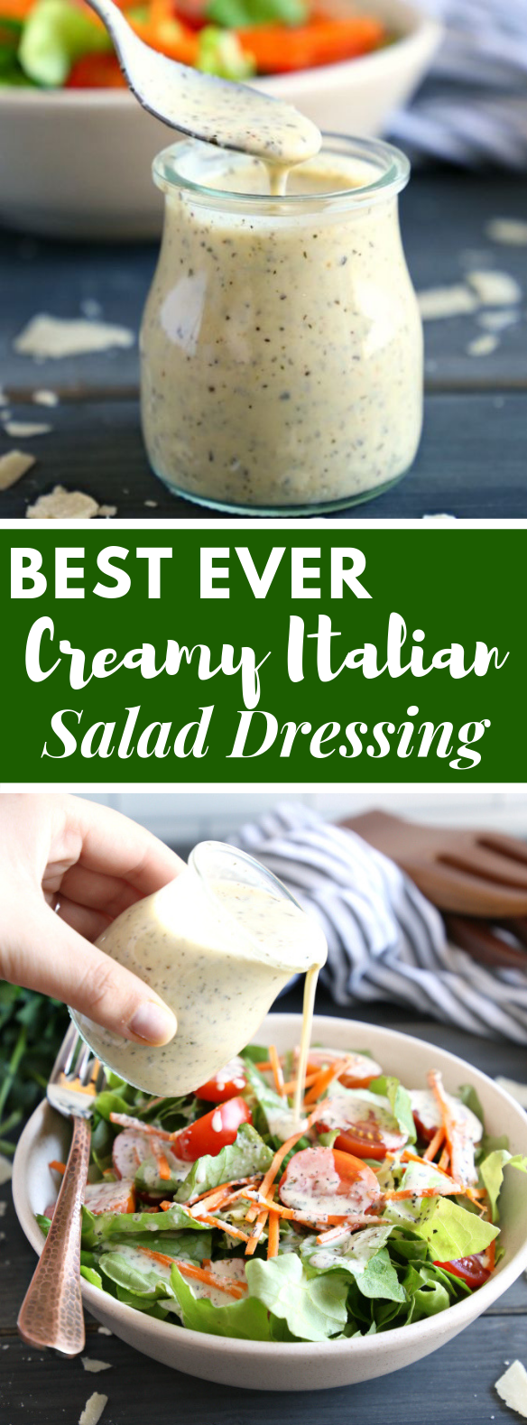 CLASSIC CREAMY ITALIAN SALAD DRESSING #dresssingrecipe #easysalad