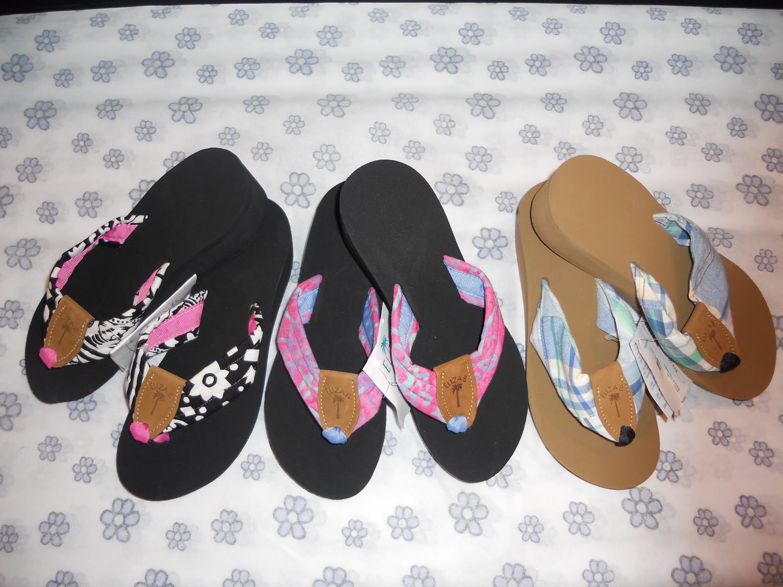 the blog at periwinkle shop New Eliza B Flip Flops!