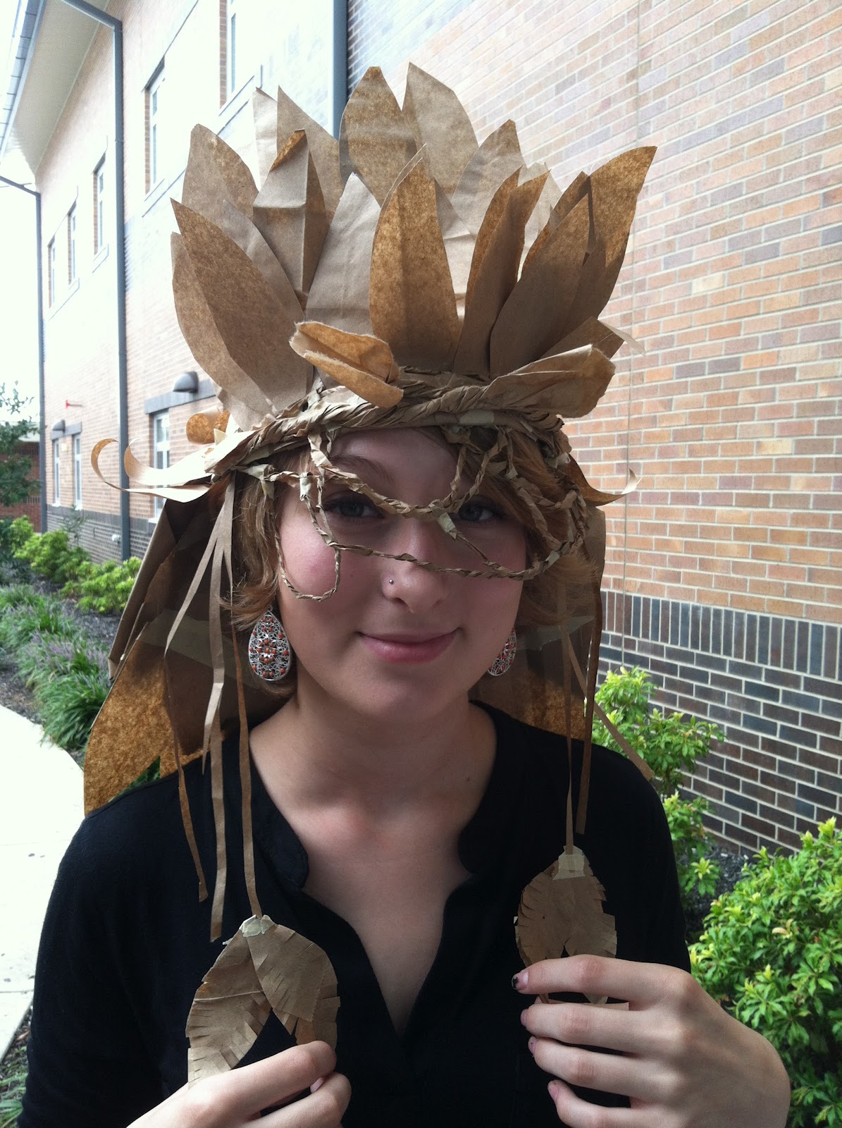 Adventures of Creativity. Student Work Paper Bag Hats