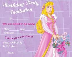 Best Sample for Invitation letter for Birthday Party
