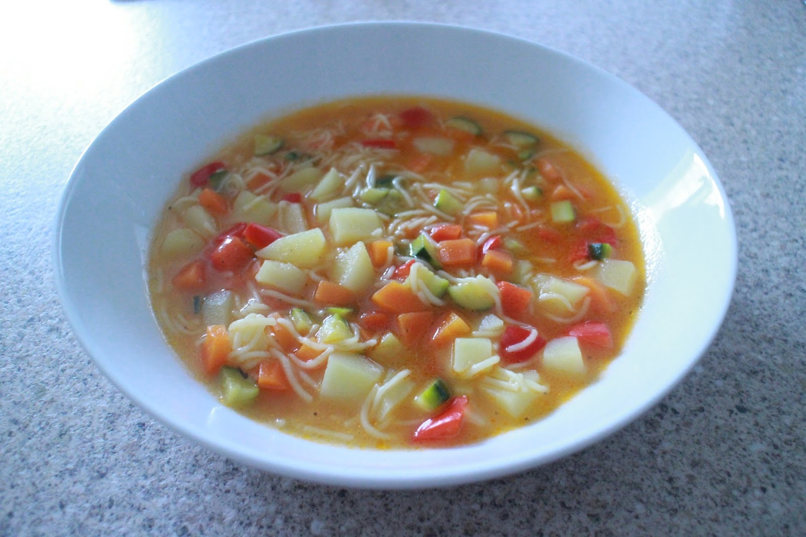 Courgette & Red Pepper Soup