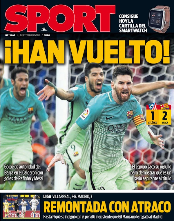 FC Barcelona, Sport: "¡Han vuelto!"