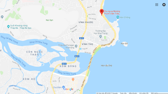 Vị trí chung cư Mường Thanh Viễn Triều Qua Google Map