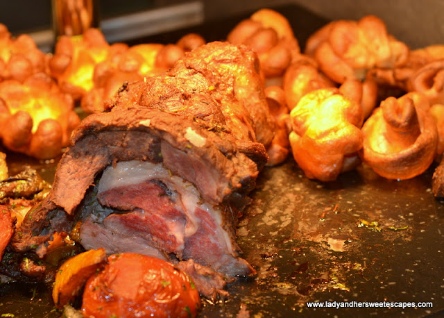 roasted lamb with Yorkshire pudding