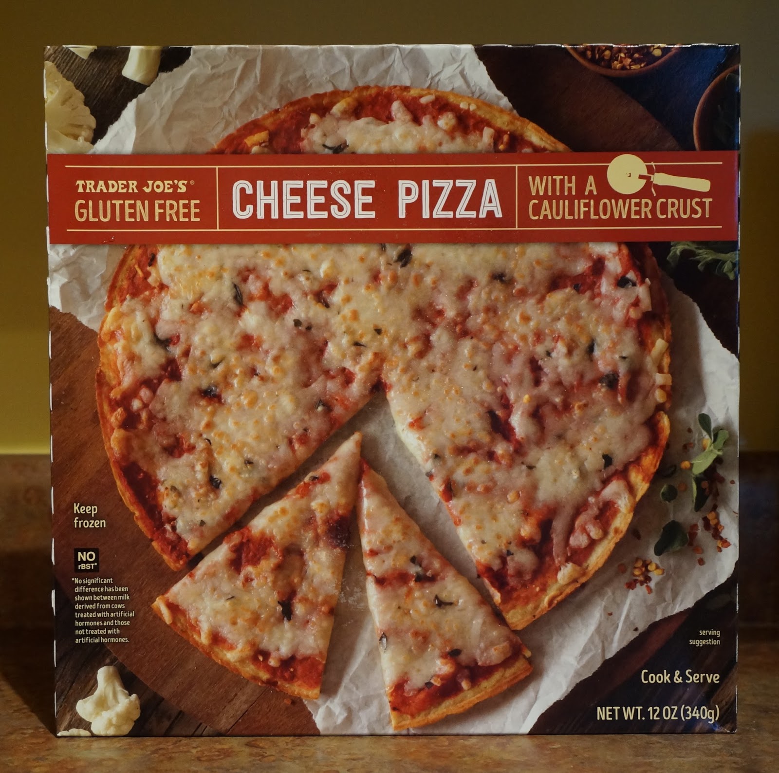 Exploring Trader Joe's Trader Joe's Gluten Free Cheese Pizza With A Cauliflower Crust