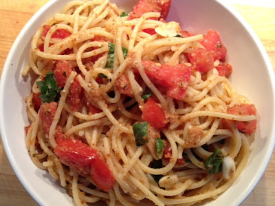 SOUNDING MY BARBARIC GULP!: Tomato Bruschetta Pasta