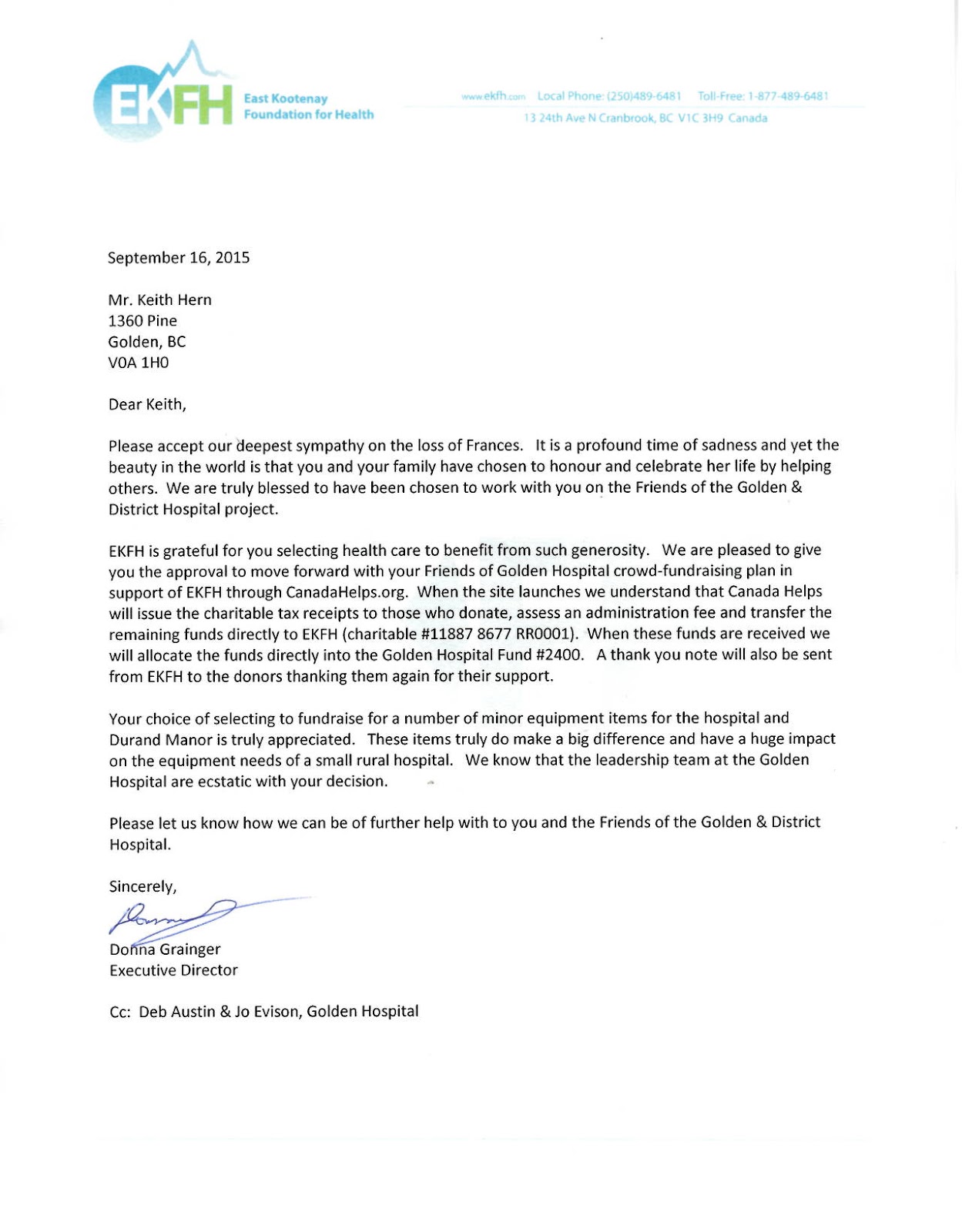 Friends Of The Golden District Hospital September 2015 friends-of-the-golden-district-hospital-september-2015