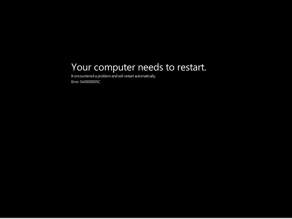 The Windows Center The Black Screen of Death.