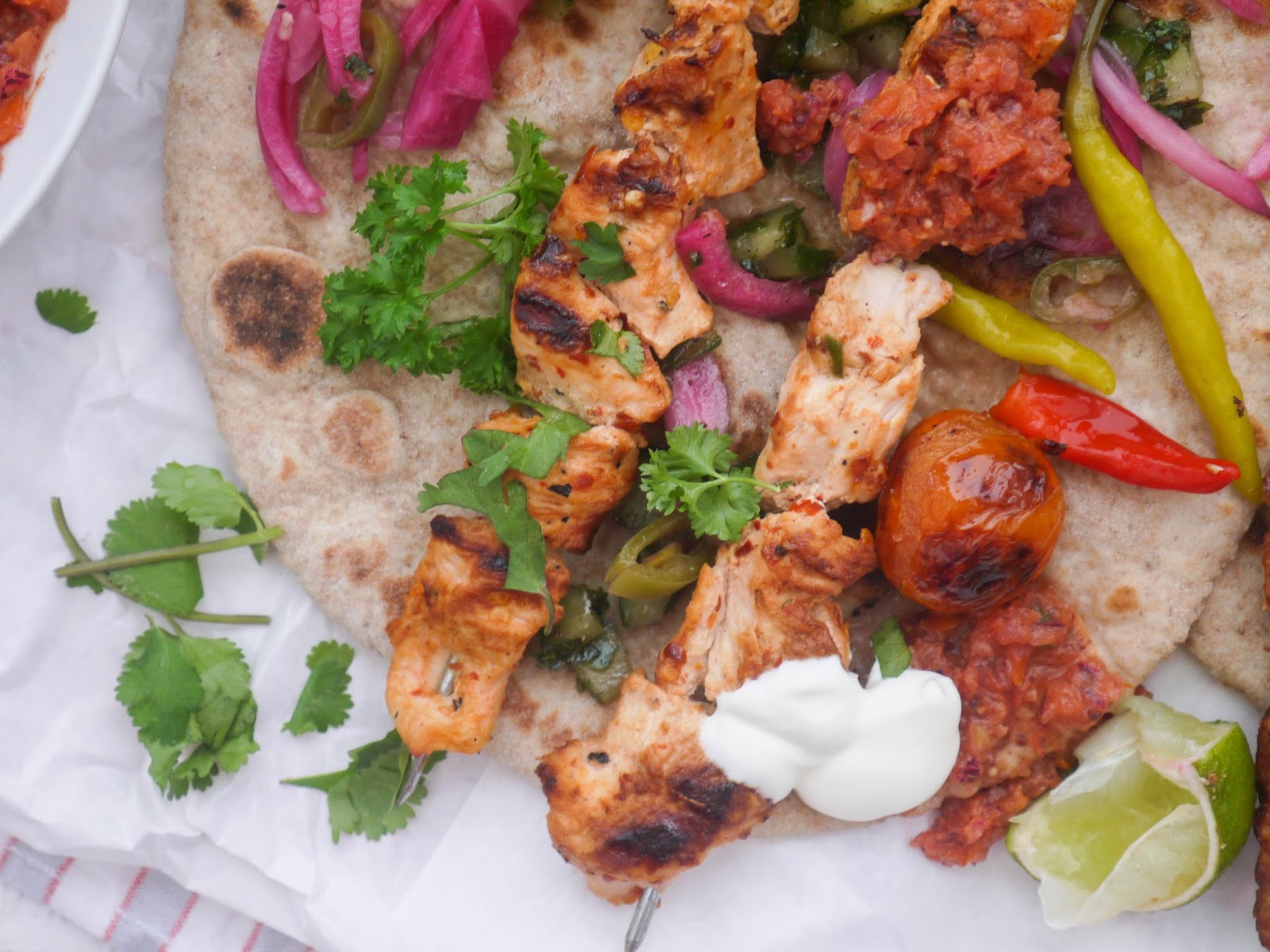 This Muslim Girl Bakes Turkish Chicken Kebabs with Tomato Chilli Sauce.