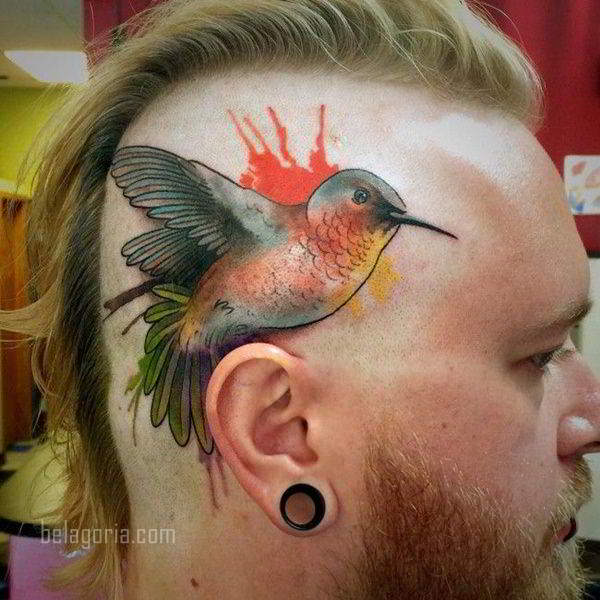 imagen del Tatuaje de un Colibrí