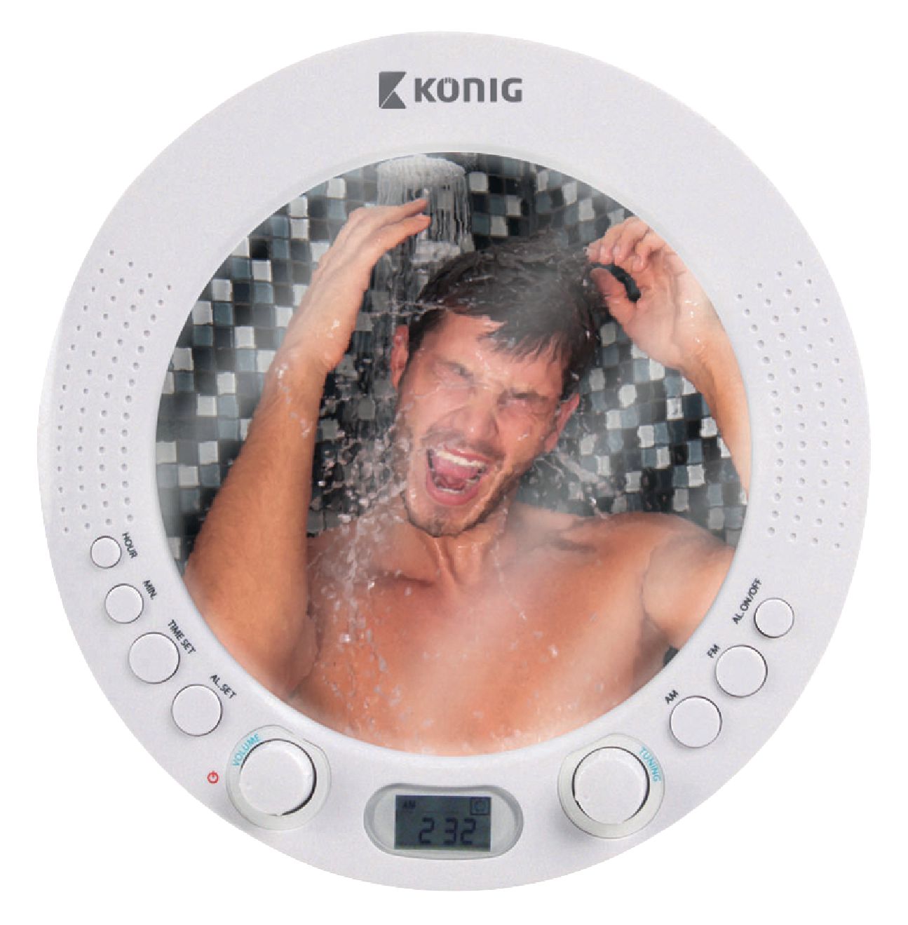 Konig Shower Radio Mirror