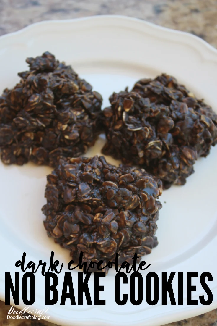 Dark Chocolate No Bake Cookies Recipe!