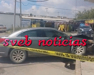 Sicarios agreden a policias huyen y se estrellan contra un poste en Tamaulipas