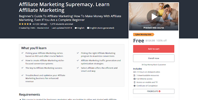 100% OFF Udemy | Affiliate Marketing Supremacy. Learn Affiliate Marketing | Iftikhar University