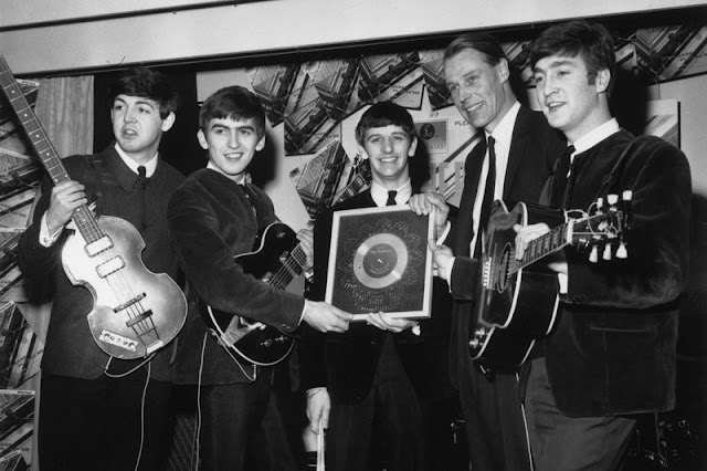 Check Out What George Martin and The Beatles Looked Like  in 1963 