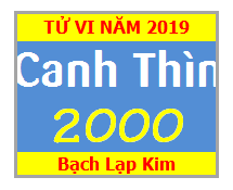 Tử Vi Tuổi Canh Thìn 2000 Năm 2019 Nam Mạng - Nữ Mạng