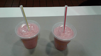 Two McDonald's Strawberry Banana Smoothies Two McDonald's Strawberry Banana Smoothies