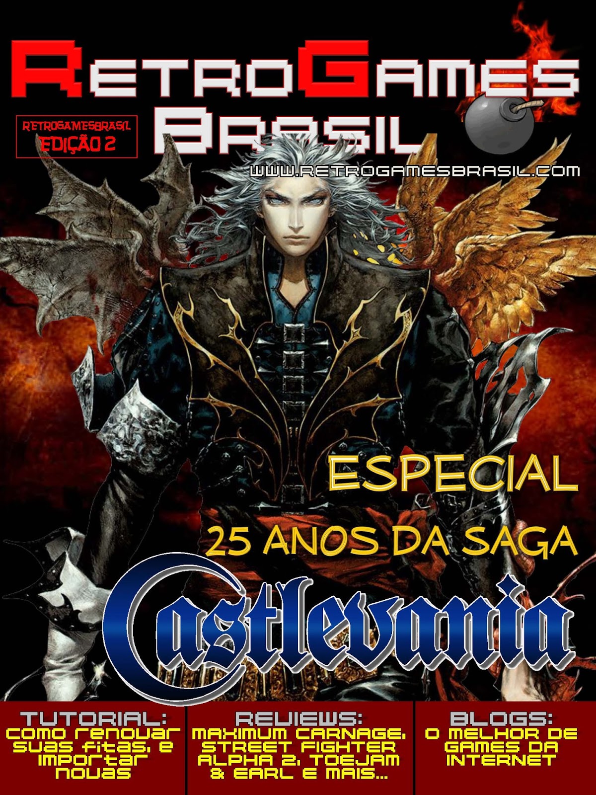 Revista RetroGames Brasil Nº2 Games Magazine Revista de Games