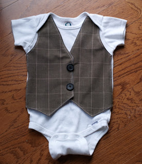B is for Boy!: Little Gentleman's Faux Vest Onesie