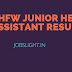 KARHFW Junior Health Assistant Result 2017 Download Merit list/cut off