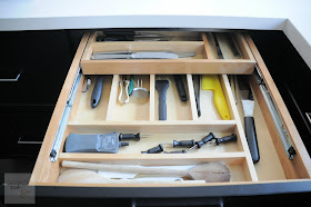 Two tiered utensil drawer :: OrganizingMadeFun.com