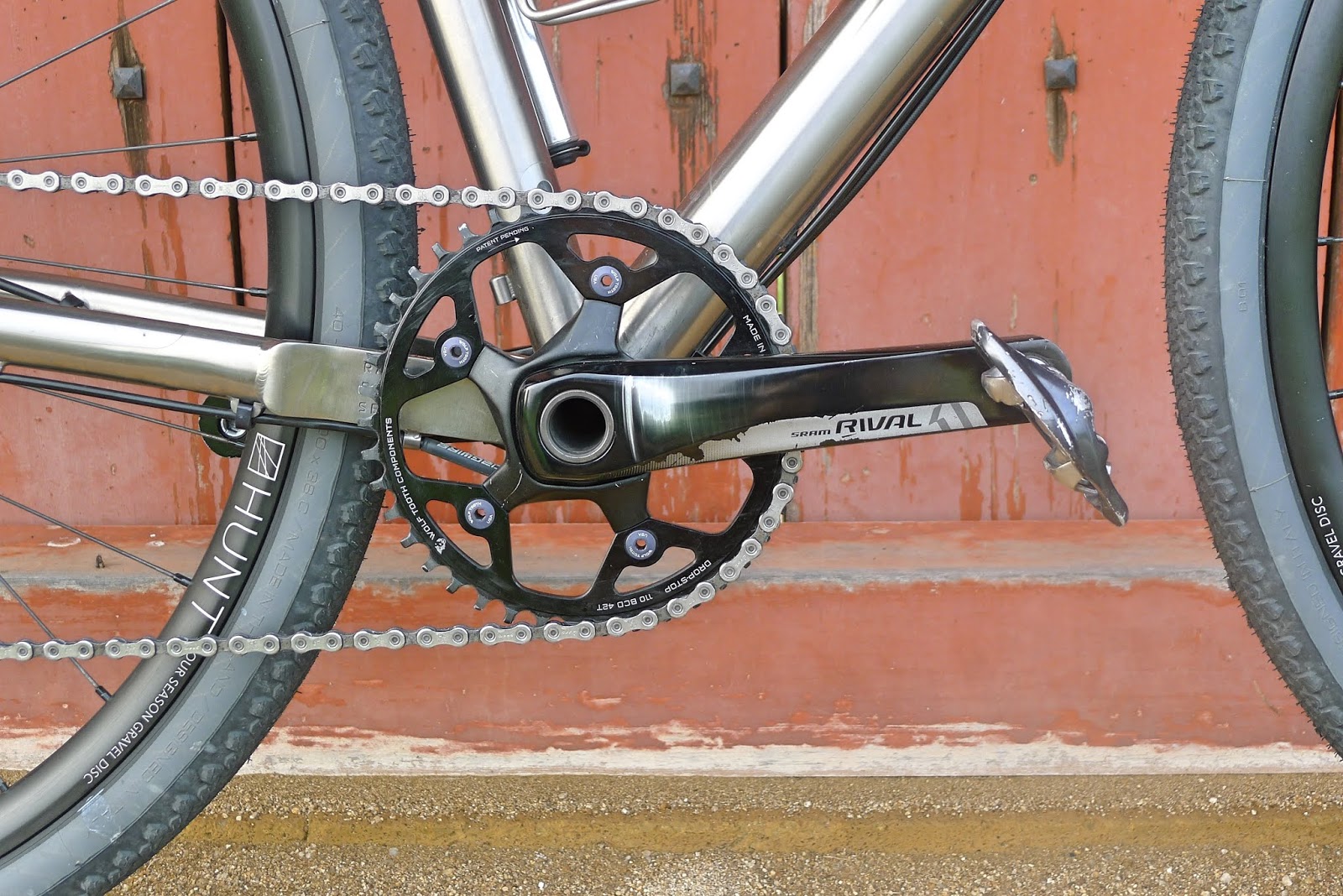 custom titanium gravel bike