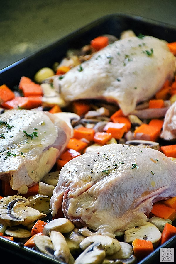 Roasted Chicken and Vegetables Recipe Life Tastes Good