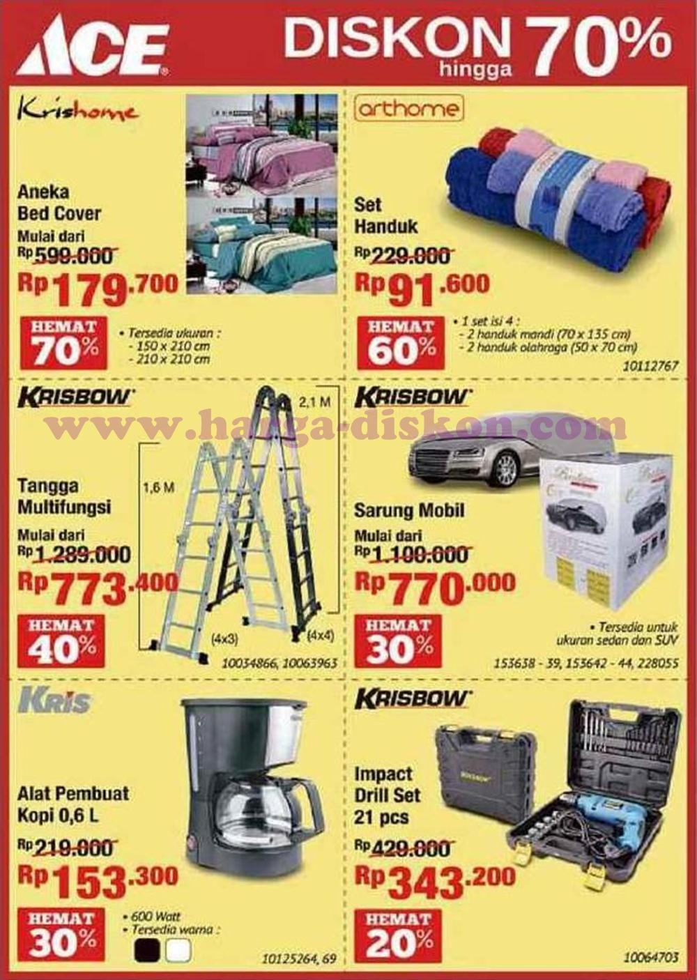 Anda juga dapat melakukan produk promo Ace Hardware Boom Sale di Rupa