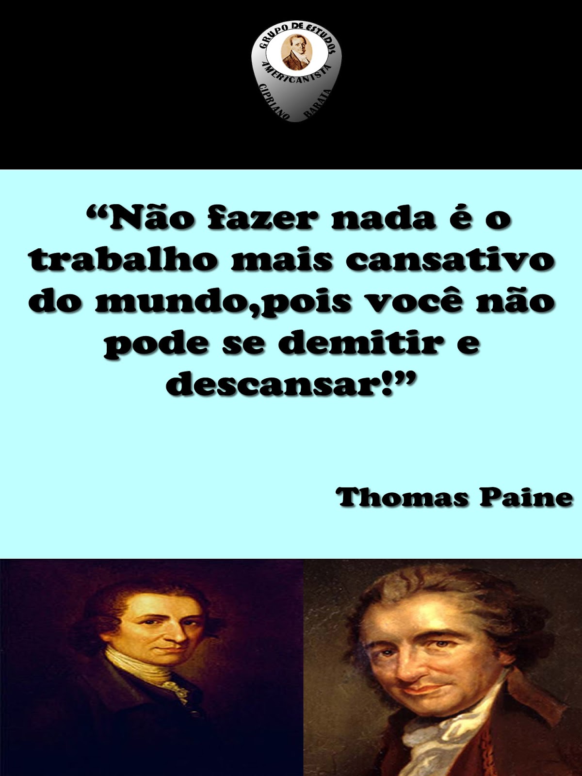 . Cipriano Barata: Thomas Paine (frases)