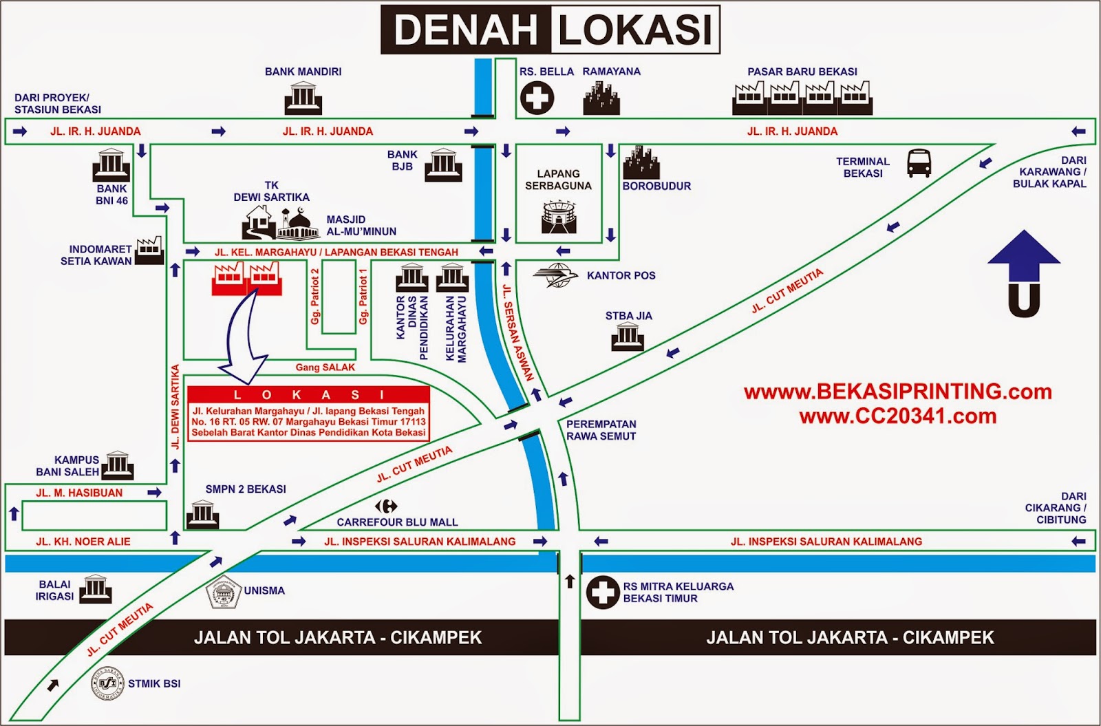 Denah Bekasi Printing Workshop