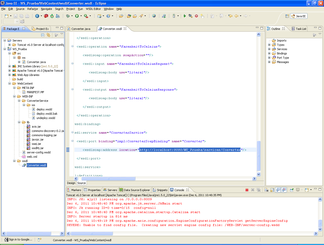Java Frameworks & APIs: Web Services - Apache AXIS - Tutorial I